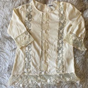 Sheer cotton Gryphon top